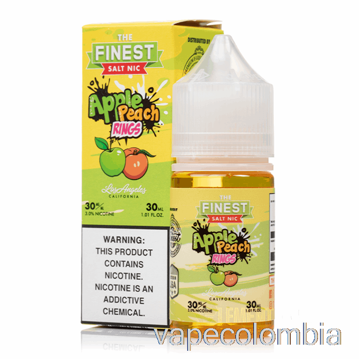 Vape Recargable Manzana Melocotón Sour Rings - La Mejor Edición De Caramelo Salt Nic - 30ml 50mg